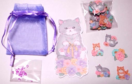 猫のサシェシール