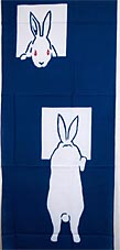 うさぎ柄の手ぬぐい