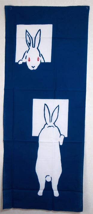 うさぎ柄の手ぬぐい
