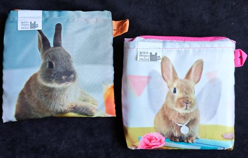 うさぎ柄のエコバッグ